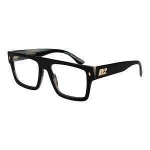 Dsquared² Elegant Rectangular Eyewear Frame Men Black Frames For Men